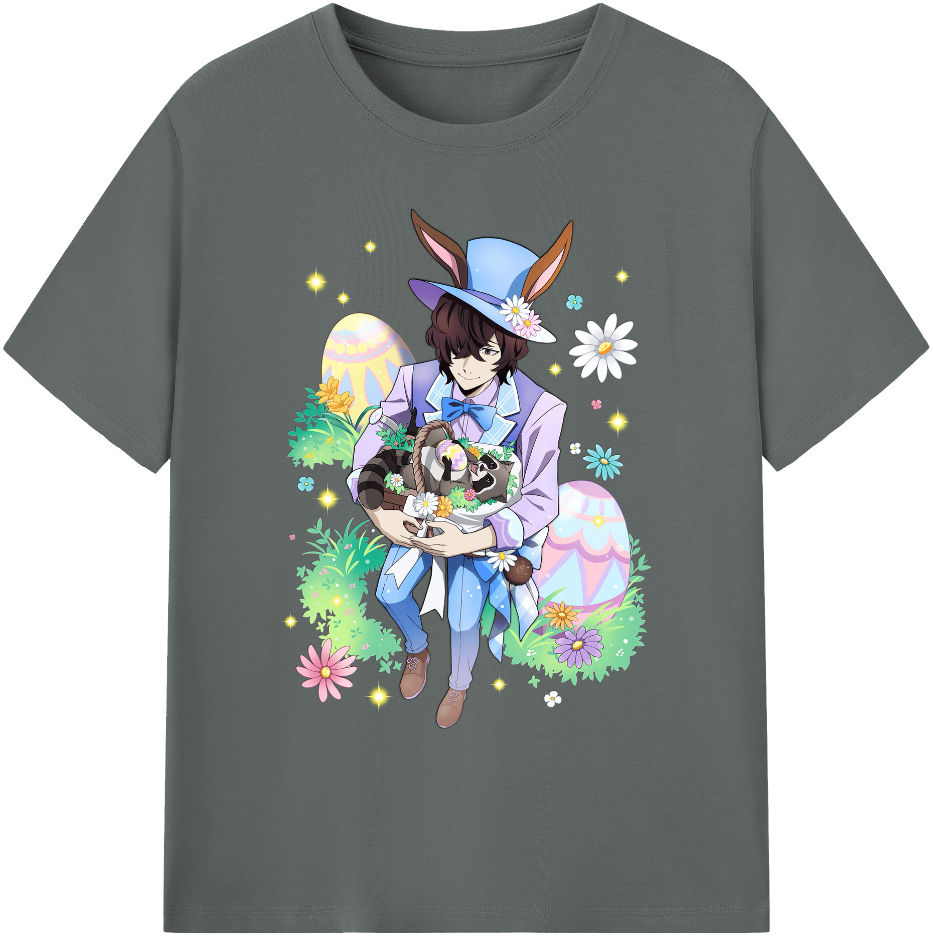 （画像用） 文豪ストレイドッグス Bungo Stray Dogs 綿100％ メンズ半袖Tシャツ｜肌触りやわらか＆通気性